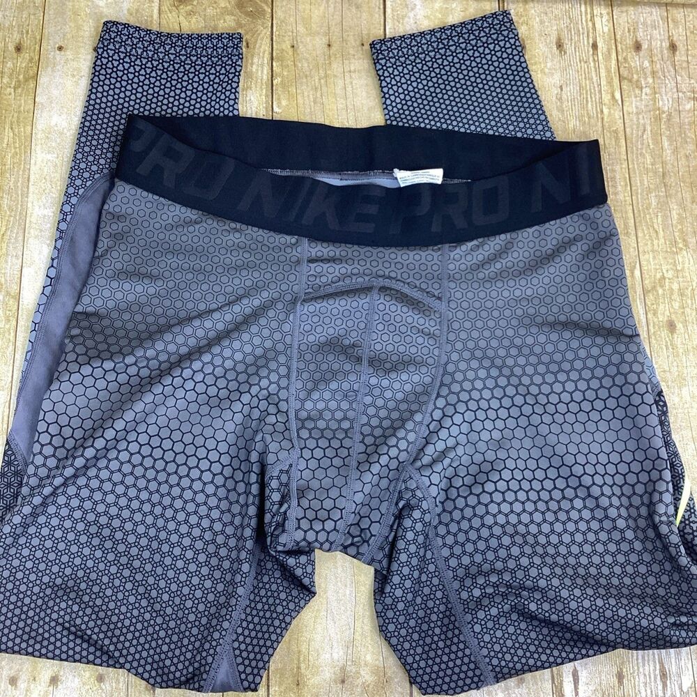 Nike Pro Hyperwarm Mens Size 2XL Black Compression Tight Legging Pant Base Layer - Picture 6 of 11